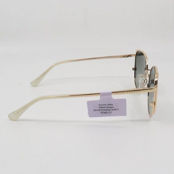 Prive Revaux Sunny Isles New Polarized Gold/Green Gradient Cat Eye Sunglasses - Picture 6 of 8